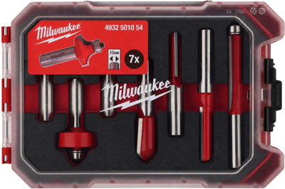 Set frezash Milwaukee S12, 12 mm, 7 copë