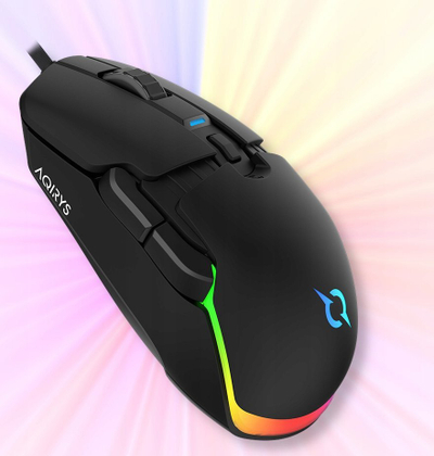 Жичен глушец Aqirys Lynx, 16000 dpi, црн