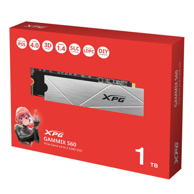 SSD M.2 XPG GAMMIX S60 Blade, 1TB, PCIe Gen4 x4