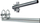 Mbajtëse antene për ballkon Straight Balcony Mount, 30 cm, me U-bolts, metalike