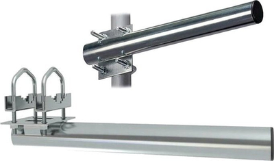 Mbajtëse antene për ballkon Straight Balcony Mount, 30 cm, me U-bolts, metalike