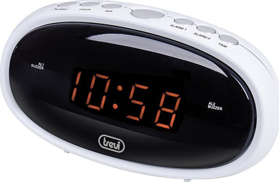 Дигитален часовник Trevi EC-880B, 2 аларми, дигитален екран, бел
