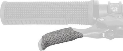 Ngjitëse manetash Lizard Skins DSP Lever Grip, 0.5mm, set 2 palë, gri platinum