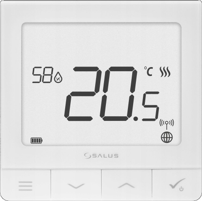 Set termostatësh të zgjuar Salus SQ610 me Gateway UGE600, 5 copë, Wi‑Fi, i bardhë