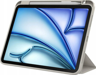 Këllëf folio JCPal DuraPro për iPad Air 11" M2 M3, mbajtës për Pencil, gri e çelët