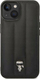 Mbrojtëse telefoni Karl Lagerfeld Quilted Puffy Ikonik, për iPhone 14, me logo metalike, e zezë