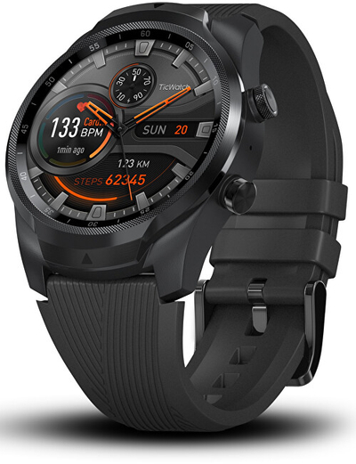 Orë dore Ticwatch LTE TWPRO4GBK, e zezë
