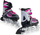 Patina inline Enero Pro LED 4 në 1, nr 34-37, për kalamaj, rozë