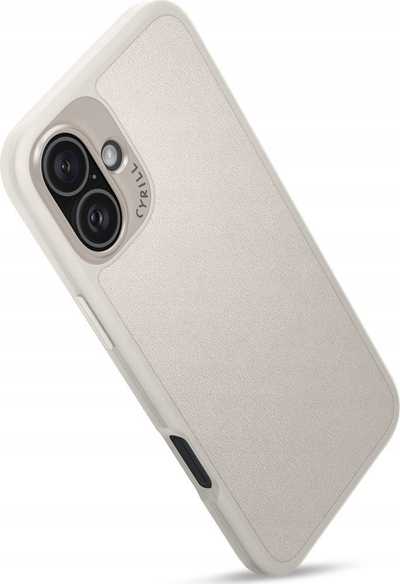Maskë telefoni Spigen Cyrill Kajuk MagSafe për iPhone 16, lëkurë PU, ngjyrë krem