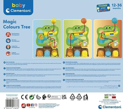 Lodër edukative Clementoni Tree Logic, lojë me topa, shumëngjyrëshe