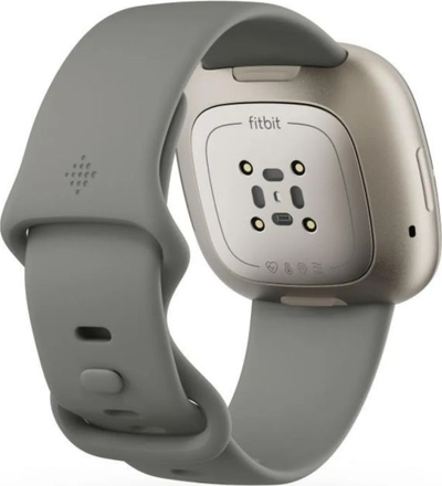 Ora e zgjuar Fitbit Sense, ekran AMOLED, GPS, gri argjendtë