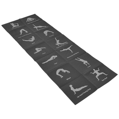 Tapet yoga ENERO FIT, i palosshëm, 170x60 cm, 5 mm, i zi