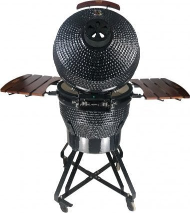 Grill qeramik TunaBone Kamado Pro 24", me qymyr, diametër 52.5 cm, gri e errët