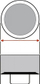 Rrjetë mbrojtëse për trampolinë REPLACEMENT NET, diametër 305 cm, për 6 shtylla, e zezë