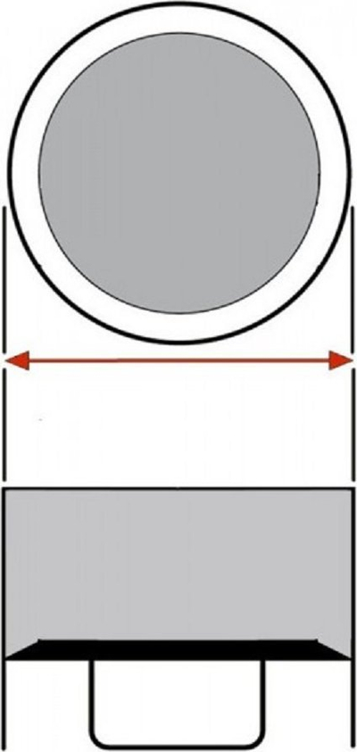 Rrjetë mbrojtëse për trampolinë REPLACEMENT NET, diametër 305 cm, për 6 shtylla, e zezë