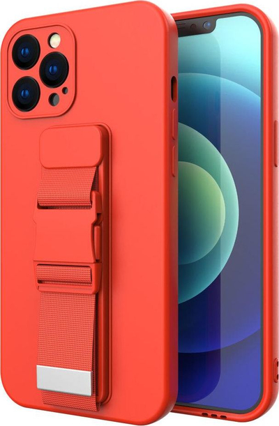 Kapak telefoni Hurtel Rope Case Samsung Galaxy S20, TPU, me varëse për qafë, i kuq