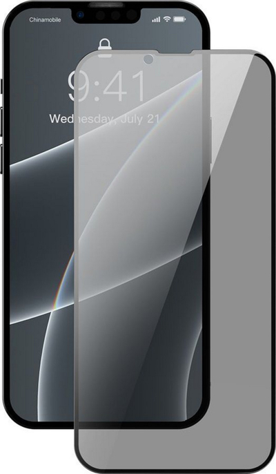 Xham mbrojtës AntiSpy Baseus për iPhone 13 Pro / iPhone 13 (SGQP020401), 0.23 mm, i zi 