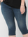 Pantallona të shkurtë ONLY CARMAKOMA CARAUGUSTA Skinny Fit, të kaltër