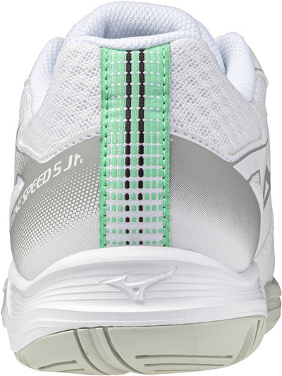Atlete për kalamaj Mizuno Cyclone Speed 5 Jr, për sallë sporti, të bardha