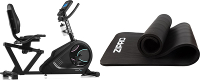 Biçikletë stacionare Zipro Glow WM, me tapet trajnimi Zipro, gri