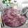 Тепих округол Round Shaggy Ombre Scandinavian Rug 90, 90 cm, полиестерско влакно, розов омбре