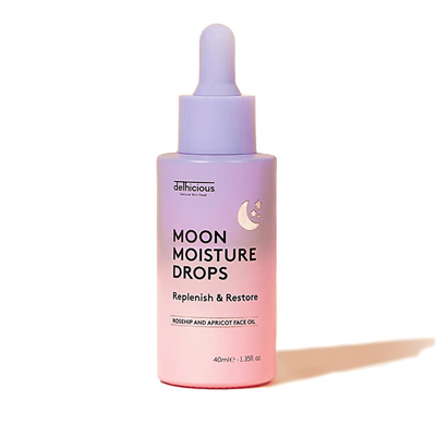 Масло за лице Delhicious Moon Moisture Drops Night Face Oil, 40 мл