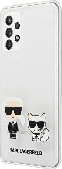 Futrollë Karl Lagerfeld Karl &amp; Choupette për Samsung Galaxy A72 4G 5G, TPU PC, transparente