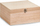 Kuti druri Zeller Solid Wood Box, 26 x 26 x 12.5 cm, ngjyrë natyrale