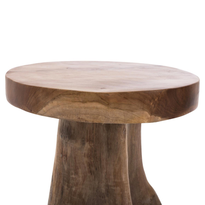 Tavolinë Logg druri teak Φ40×45 cm (HM9351)
