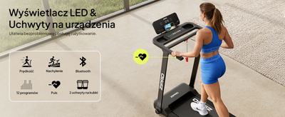 Tapis elektrike Zipro Forma Lite, lidhje Bluetooth, e zezë