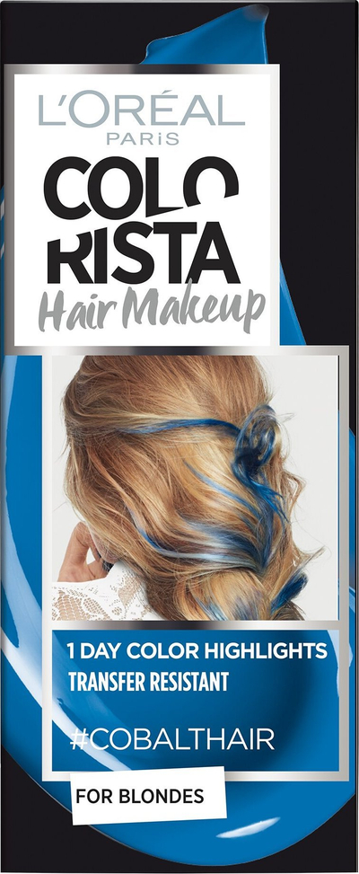 Bojë flokësh L'Oreal Paris Colorista Makeup, gjysmë e përhershme, 30ml, ngjyrë kobalt