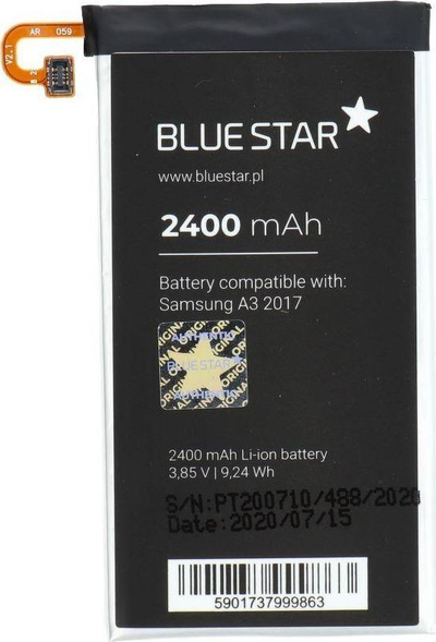 Bateri telefoni Blue Star për Samsung Galaxy A3 2017, 2400mAh, Li Ion