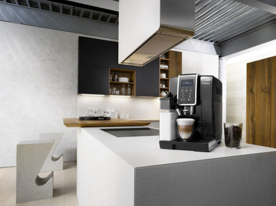 DeLonghi Dinamica ECAM 350.55.SB Целосно Автоматска Машина за Кафе, Сребрена/Црна