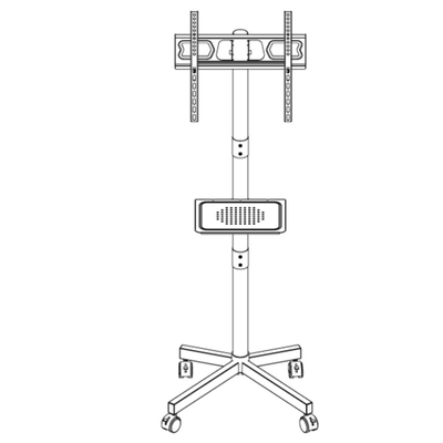 Преместлива подлошка за телевизор Montis MT191 Atlas, 26"-60", VESA 400x400, црна
