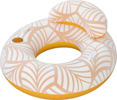 Rreth ujor Bestway Swimming Ring, 1.18 m, me mbështetëse shpine, portokalli
