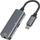 Adapter 2 në 1 Tech‑Protect UltraBoost, Lightning në 3.5mm edhe Lightning, gri