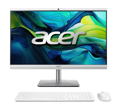 Kompjuter Acer PC AiO Aspire C24-195ES, Intel Core Ultra 7-155U, 23.8", FHD, 16GB RAM, 1024GB SSD, Intel Graphics, i bardhë