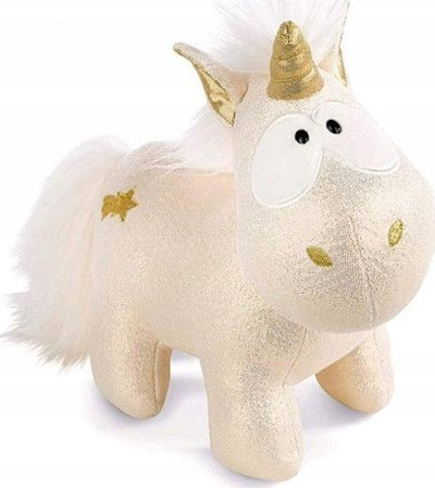 Lodër pelushi Nici Unicorn Shooting Star, 32 cm, njëbrirësh, ngjyrë ari