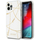 Këllëf telefoni Guess Saffiano V Stitch për iPhone 12 12 Pro, hard case, i bardhë me ar
