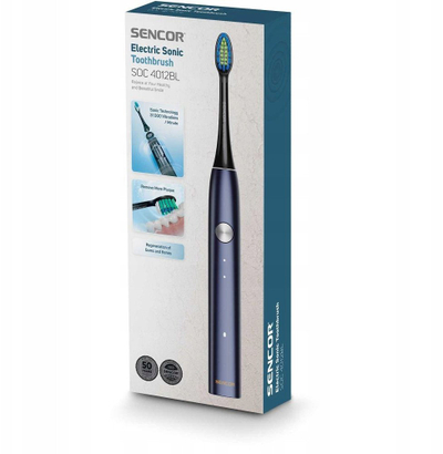 Furçë dhëmbësh elektrike sonike Sencor SOC 4012BL, IPX7, karikim USB C, blu