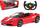 Makina me telekomandë Rastar Ferrari LaFerrari Aperta, shkalla 1:14, me pult, e kuqe