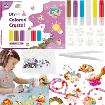 Set arti me kristale, kreativ, shumëngjyrësh