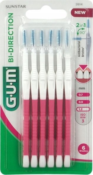 Furça ndërdhëmbëshe Gum Bi-direction Scovol Fine, set me disa copë, e hollë