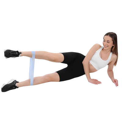 Shirita rezistence për fitnes EneroFit, set me 5 copa, nivele të ndryshme, blu