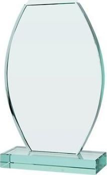 Kupë sportive Victoria Sport Glass Trophy, xham, 21cm, me kuti mbrojtëse, transparente