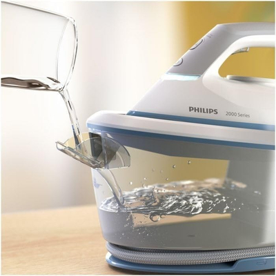 Hekur me bazë avulli Philips PSG2000/20 Series 2000, 6 bar, rezervuar 1.4L, gri e bardhë