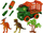 Lodër kamion dinosauri Leantoys DIY, set me dino, jeshile portokalli
