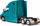 Model kamioni Siku Freightliner Cascadia, diecast 1:50, 18 cm, ngjyrë teal