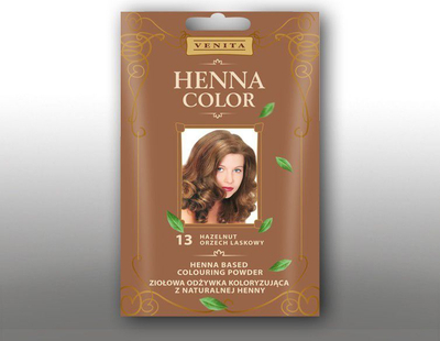 Balsam për flokë të ngjyrosur Venita Herbal, 13 Hazelnut, 30 g
