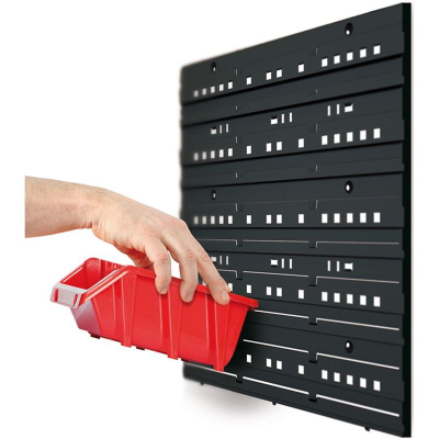 Set kuti organizimi Prosperplast Bineer Short, 10 copë, 180x98x118mm, të kuqe